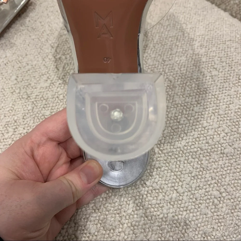 AMINA MUADDI Authentic Begum PVC Slingback Pumps in Transparent - Picture 12 of 16